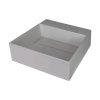 Deante Correo Umywalka nablatowa 40x40 cm szary metalik CQR_SU4M
