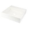 Deante Correo Umywalka nablatowa 40x40 cm alabaster CQR_AU4S