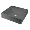 Deante Correo Umywalka nablatowa 40x40 cm antracyt metalik CQR_TU4S