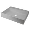 Deante Correo Umywalka nablatowa 50x40 cm szary metalik CQR_SU5S