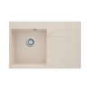 Deante Evora Zlewozmywak granitowy jednokomorowy 76x50 cm prawy beż ZQJ_511P