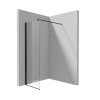 Deante Kerria Plus Kabina prysznicowa walk-in 60x200 cm profile czarny mat szkło transparentne KTS_N86P