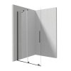 Deante Prizma Kabina prysznicowa walk-in 100x195 cm profile titanium szkło transparentne KTJ_D30R