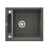 Deante Magnetic Zlewozmywak granitowy jednokomorowy 56x50 cm antracyt ZRMT103