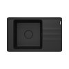 Deante Momi Zlewozmywak granitowy jednokomorowy 82x50 cm grafit metalik ZKM_G11B