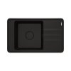 Deante Momi Zlewozmywak granitowy jednokomorowy 82x50 cm czarny mat ZKM_N11B