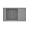 Deante Momi Zlewozmywak granitowy jednokomorowy 82x50 cm szary metalik ZKM_S11B