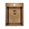 Deante Olfato Precious Zlewozmywak stalowy jednokomorowy 39x50,5 cm brąz szczotkowany ZPO_C10E