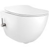 Deante Peonia Zero Zestaw Toaleta WC myjąca 51x36 cm bez kołnierza + deska wolnoopadająca biała CBP_6WPW