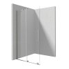 Deante Prizma Kabina prysznicowa walk-in 120x195 cm profile stal szczotkowana szkło transparentne KTJ_F32R