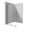 Deante Prizma Kabina prysznicowa walk-in 120x195 cm profile titanium szkło transparentne KTJ_D32R