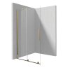 Deante Prizma Kabina prysznicowa walk-in 120x195 cm profile złote szkło transparentne KTJ_Z32R