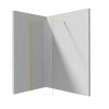 Deante Prizma Kabina prysznicowa walk-in 80x195 cm profile złote szkło transparentne KTJ_Z38P