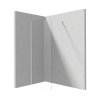 Deante Prizma Kabina walk-in 100x195 cm profile biały mat szkło przejrzyste KTJ_A30P