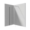 Deante Prizma Kabina walk-in 100x195 cm profile titanium szkło przejrzyste KTJ_D30P