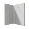 Deante Prizma Kabina walk-in 100x195 cm profile złote szkło przejrzyste KTJ_Z30P