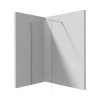 Deante Prizma Kabina walk-in 70x195 cm profile stal szczotkowana szkło przejrzyste KTJ_F37P