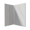 Deante Prizma Kabina walk-in 70x195 cm profile złote szkło przejrzyste KTJ_Z37P