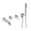 Deante Silia Bateria wannowa podtynkowa chrom BQS_018P