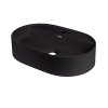 Deante Silia Umywalka nablatowa 55x35 cm czarny mat CQS_NU6B