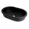 Deante Silia Umywalka podblatowa 58,8x39 cm czarny mat CQS_NU6U