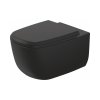 Duravit Aurena Toaleta WC Rimless bez kołnierza czarny mat z powłoką HygieneGlaze Plus 259809AF00