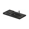 Duravit Aurena Umywalka meblowa 100,5x50,5 cm prawa czarny mat z powłoką HygieneGlaze Plus 239010AF00