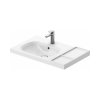Duravit Aurena Umywalka meblowa 80,5x50,5 cm lewa biała z powłoką HygieneGlaze Plus 239580AA00