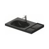 Duravit Aurena Umywalka meblowa 80,5x50,5 cm lewa czarna z powłoką HygieneGlaze Plus 239580AB00