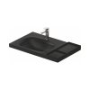 Duravit Aurena Umywalka meblowa 80,5x50,5 cm lewa czarny mat z powłoką HygieneGlaze Plus 239580AF00