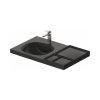 Duravit Aurena Umywalka meblowa 80,5x50,5 cm lewa czarna z powłoką HygieneGlaze Plus 238980AB00