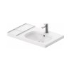 Duravit Aurena Umywalka meblowa 80,5x50,5 cm prawa biały półmat z powłoką HygieneGlaze Plus 239480AC00