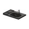 Duravit Aurena Umywalka meblowa 80,5x50,5 cm prawa czarna z powłoką HygieneGlaze Plus 239480AB00