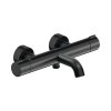 Duravit C.1 Bateria wannowa termostatyczna natynkowa czarny mat C15220000046