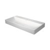 Duravit DuraSquare Umywalka meblowa 100x47 cm bez otworu na baterię biały Alpin z powłoką WonderGliss 23531000701