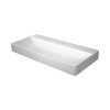 Duravit DuraSquare Umywalka meblowa 100x47 cm bez otworu na baterię szlifowany spód biały Alpin z powłoką WonderGliss 23531000791