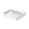 Duravit DuraSquare Umywalka meblowa 50x47 cm z otworem na baterię szlifowany spód biały Alpin z powłoką WonderGliss 23535000711