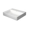 Duravit DuraSquare Umywalka meblowa 60x47 cm bez otworu na baterię biały Alpin z powłoką WonderGliss 23536000701
