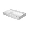 Duravit DuraSquare Umywalka meblowa 80x47 cm prawa bez otworu na baterię biały Alpin z powłoką WonderGliss 23498000701