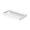Duravit DuraSquare Umywalka meblowa 80x47 cm z otworem na baterię szlifowany spód biały Alpin z powłoką WonderGliss 23538000711