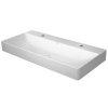 Duravit DuraSquare Umywalka nablatowa 100x47 cm z 2 otworami na baterię biała 2353100072