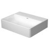Duravit DuraSquare Umywalka nablatowa 45x35 cm mała bez otworów na baterię biała 0732450079