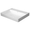 Duravit DuraSquare Umywalka nablatowa 60x47 cm bez otworów na baterię biała 2354600070