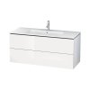 Duravit L-Cube Szafka podumywalkowa 122x48,1x55 cm dekor biały wysoki połysk LC624302222