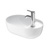 Duravit LUV Umywalka nablatowa 42x27 cm biały Alpin z powłoką WonderGliss 03814200001