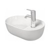 Duravit LUV Umywalka nablatowa 42x27 cm szlifowany spód biały satynowy z powłoką WonderGliss 03814226001