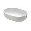 Duravit LUV Umywalka nablatowa 50x35 cm biały/szary satynowy z powłoką WonderGliss 03795023001