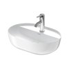 Duravit LUV Umywalka nablatowa 50x35 cm szlifowany spód biały satynowy 0380502600