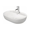 Duravit LUV Umywalka nablatowa 60x40 cm biały/biały satynowy z powłoką WonderGliss 03806026001