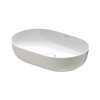 Duravit LUV Umywalka nablatowa 60x40 cm szlifowany spód biały/szary satynowy z powłoką WonderGliss 03796023001